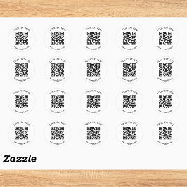 Erstellen Sie Ihren eigenen benutzerdefinierten QR Runder Aufkleber