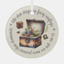 Erstellen Sie Ihren eigenen Besten Schatz Ornament Aus Glas