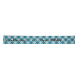 Erstellen Sie Ihren eigenen Blue Gingham Satinband