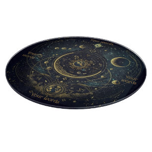 Erstellen Sie Ihren eigenen Blue & Gold Celestial Schneidebrett