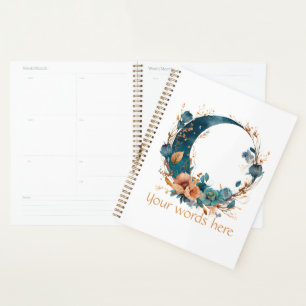 Erstellen Sie Ihren eigenen Boho Aquamarin & Peach Planer