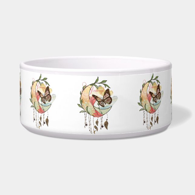 Erstellen Sie Ihren eigenen Boho Butterfly Moon Dr Napf (Vorderseite)