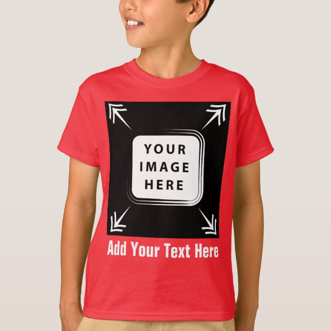 Erstellen Sie Ihren eigenen Boys-T - Shirt Foto hi (Vorderseite)