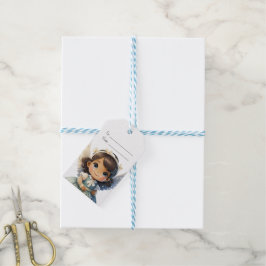 Erstellen Sie Ihren eigenen Brünetten Girl Weihnac Geschenkanhänger