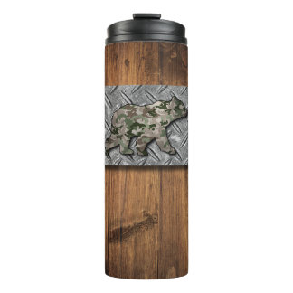 Erstellen Sie Ihren eigenen Camouflage-Bärenjäger Thermosbecher