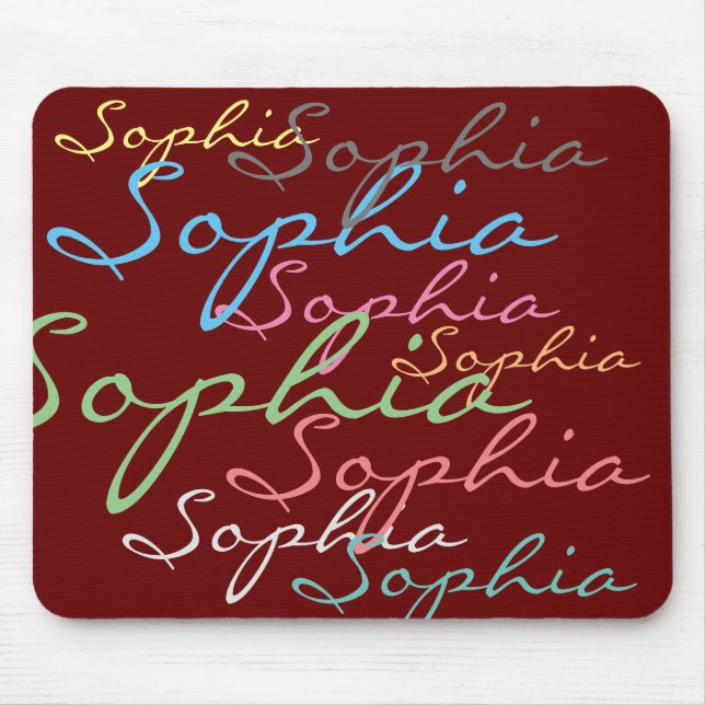 Erstellen Sie Ihren eigenen chaotischen Namen Text Mousepad (Vorne)