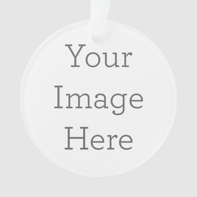 Acryl-Ornament, Acryl Ornament Rund (Vorderseite)