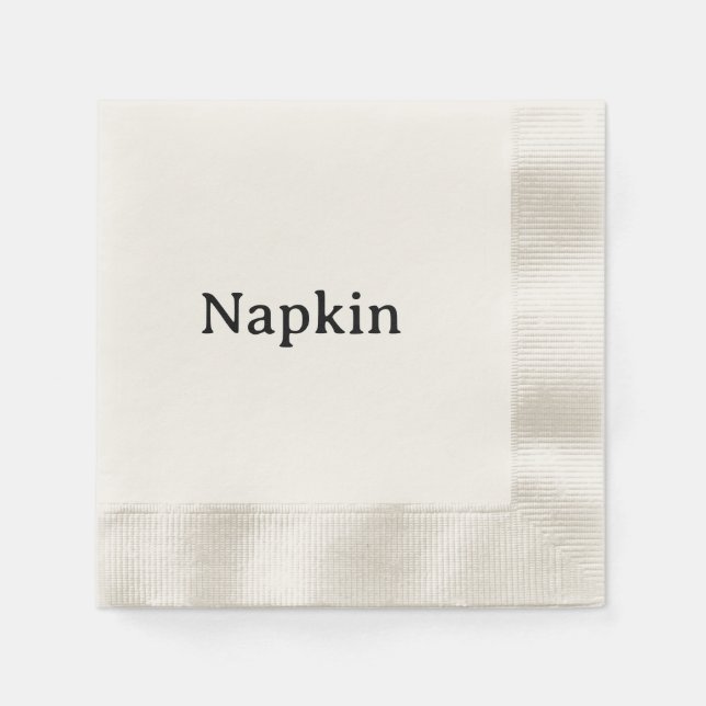 Erstellen Sie Ihren eigenen Cocktail Ecru Serviette (Vorderseite)