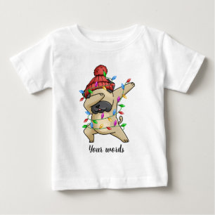 Erstellen Sie Ihren eigenen Dabbing Weihnachtsbull Baby T-shirt