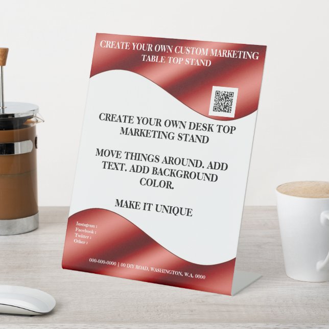 Erstellen Sie Ihren eigenen Desktop-Marketing-Stan Sockelschild (In SItu)