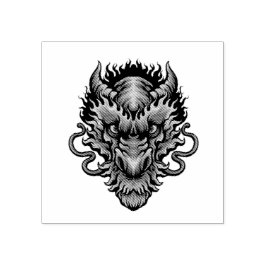 Erstellen Sie Ihren eigenen Drachenkopf Gummistempel