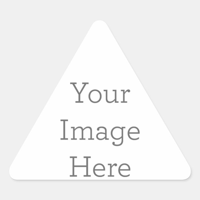Erstellen Sie Ihren eigenen Dreieck-Aufkleber Dreieckiger Aufkleber (Vorderseite)