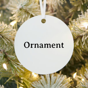 Erstellen Sie Ihren eigenen einfachen benutzerdefi Ornament Aus Metall