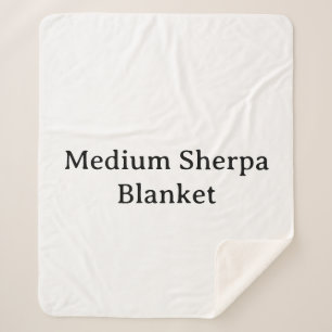 Erstellen Sie Ihren eigenen einfachen maßgeschneid Sherpadecke