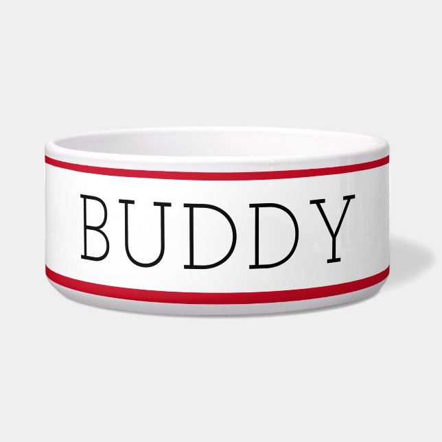 Erstellen Sie Ihren eigenen einfachen Stripteppich Napf (Vorderseite)