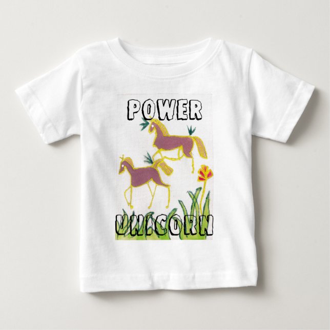 Erstellen Sie Ihren eigenen Einhorn Flora Power Ni Baby T-shirt (Vorderseite)