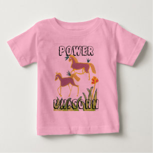 Erstellen Sie Ihren eigenen Einhorn Flora Power Ni Baby T-shirt