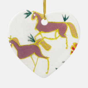 Erstellen Sie Ihren eigenen Einhorn Flora Power Ni Keramik Ornament