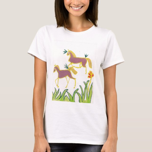 Erstellen Sie Ihren eigenen Einhorn Flora Power Ni T-Shirt (Vorderseite)