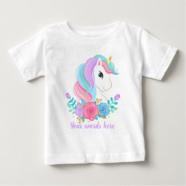 Erstellen Sie Ihren eigenen Einhornkopf und Ihre e Baby T-shirt