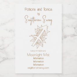 Erstellen Sie Ihren eigenen eleganten Gold & White Weinetikett