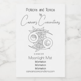 Erstellen Sie Ihren eigenen eleganten Schwarz-Weiß Weinetikett