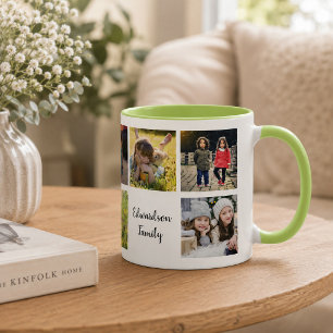 Erstellen Sie Ihren eigenen Familienfoto-Collage-N Tasse