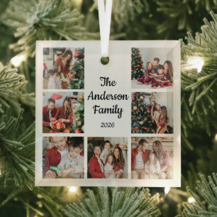 Erstellen Sie Ihren eigenen Familiennamen mit 7 Fo Ornament Aus Glas