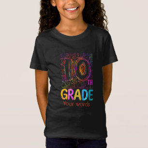 Erstellen Sie Ihren eigenen farbenfrohen 10. Grade T-Shirt