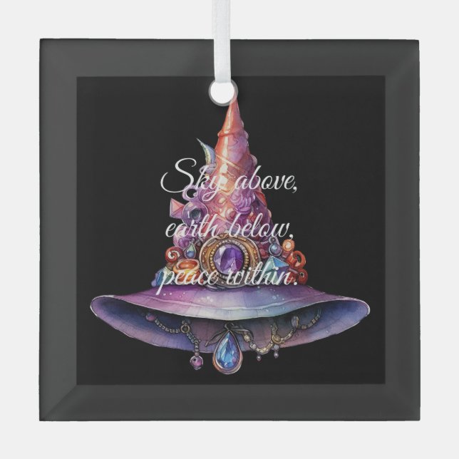 Erstellen Sie Ihren eigenen farbenfrohen Schmuck H Ornament Aus Glas (Vorderseite)