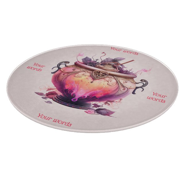 Erstellen Sie Ihren eigenen Feuertränke-Kessel Schneidebrett (Ecke)