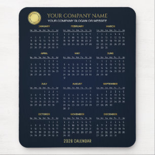 Erstellen Sie Ihren eigenen Firmenkalender 2026 Mousepad
