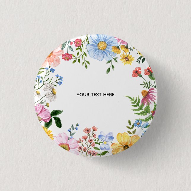 Erstellen Sie Ihren eigenen floralen Button (Vorderseite)