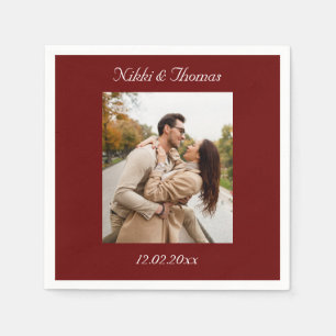 Erstellen Sie Ihren eigenen Foto-Namen für Paare Serviette
