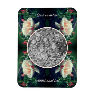 Erstellen Sie Ihren eigenen Foto-Pfirsich-Rosen- u Magnet