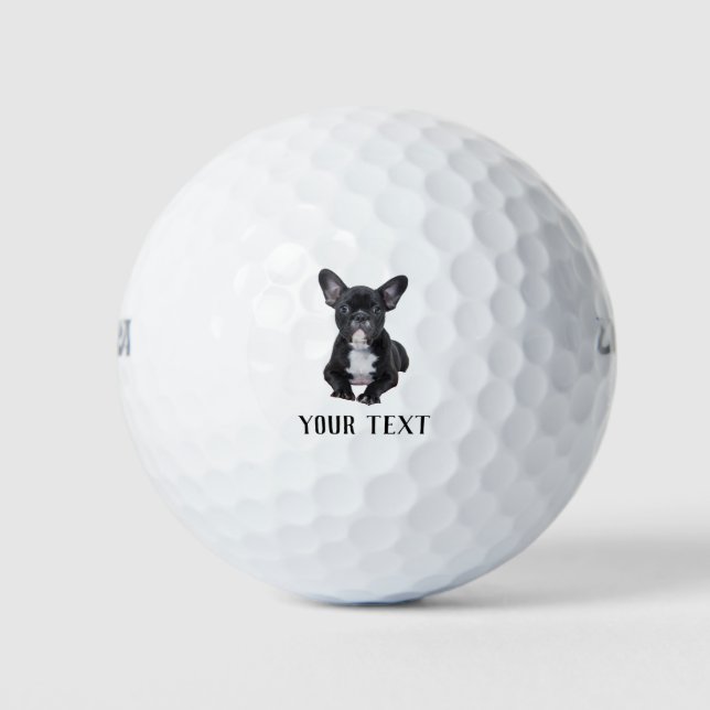 Erstellen Sie Ihren eigenen französischen Bulldogg Golfball (Vorderseite)