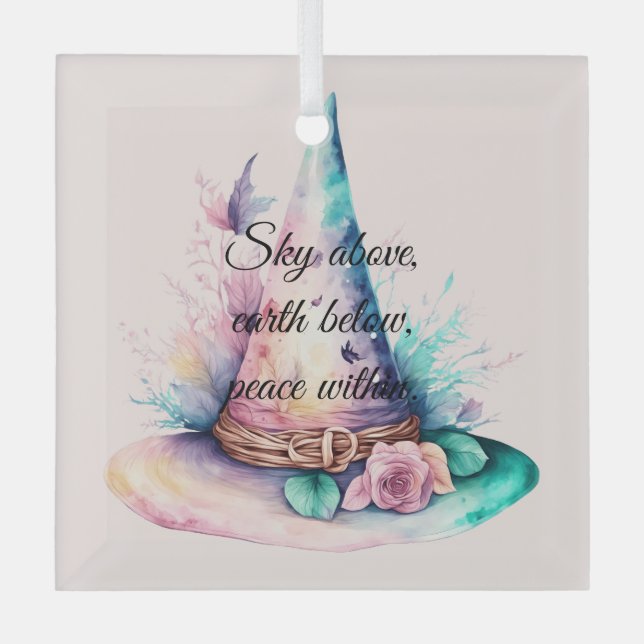 Erstellen Sie Ihren eigenen Frühlingshampfer Blume Ornament Aus Glas (Vorderseite)