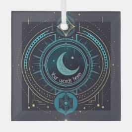 Erstellen Sie Ihren eigenen geometrischen Himmelsl Ornament Aus Glas