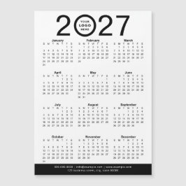 Erstellen Sie Ihren eigenen Geschäftslogo-Kalender Magnetkarte