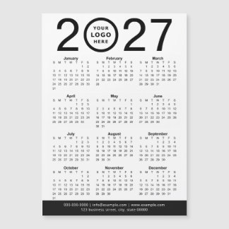 Erstellen Sie Ihren eigenen Geschäftslogo-Kalender Magnetkarte
