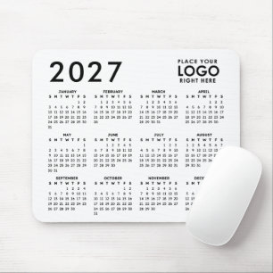 Erstellen Sie Ihren eigenen Geschäftslogo-Kalender Mousepad