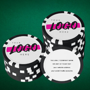 Erstellen Sie Ihren eigenen Geschäftslogo-Text Wer Pokerchips