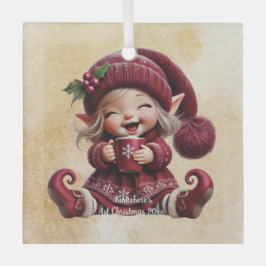 Erstellen Sie Ihren eigenen Gigglage Weihnachtsbum Ornament Aus Glas