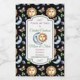 Erstellen Sie Ihren eigenen glücklichen Himmelssch Weinetikett