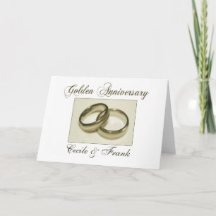 Erstellen Sie Ihren eigenen goldenen Hochzeitstag Karte