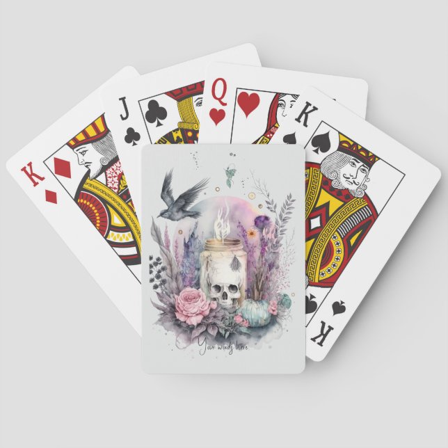 Erstellen Sie Ihren eigenen gotischen Herbst Spielkarten (Rückseite)