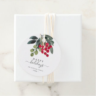 Erstellen Sie Ihren eigenen Happy Holiday Script R Geschenkanhänger