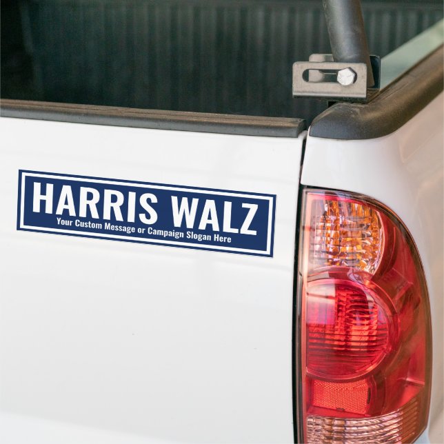 Erstellen Sie Ihren eigenen Harris Walz 2024 Autoaufkleber (Auf Lkw)