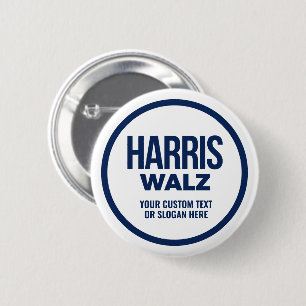Erstellen Sie Ihren eigenen Harris Walz 2024 Button