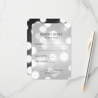 Erstellen Sie Ihren eigenen Hexagon-Bokeh-Hintergr RSVP Karte